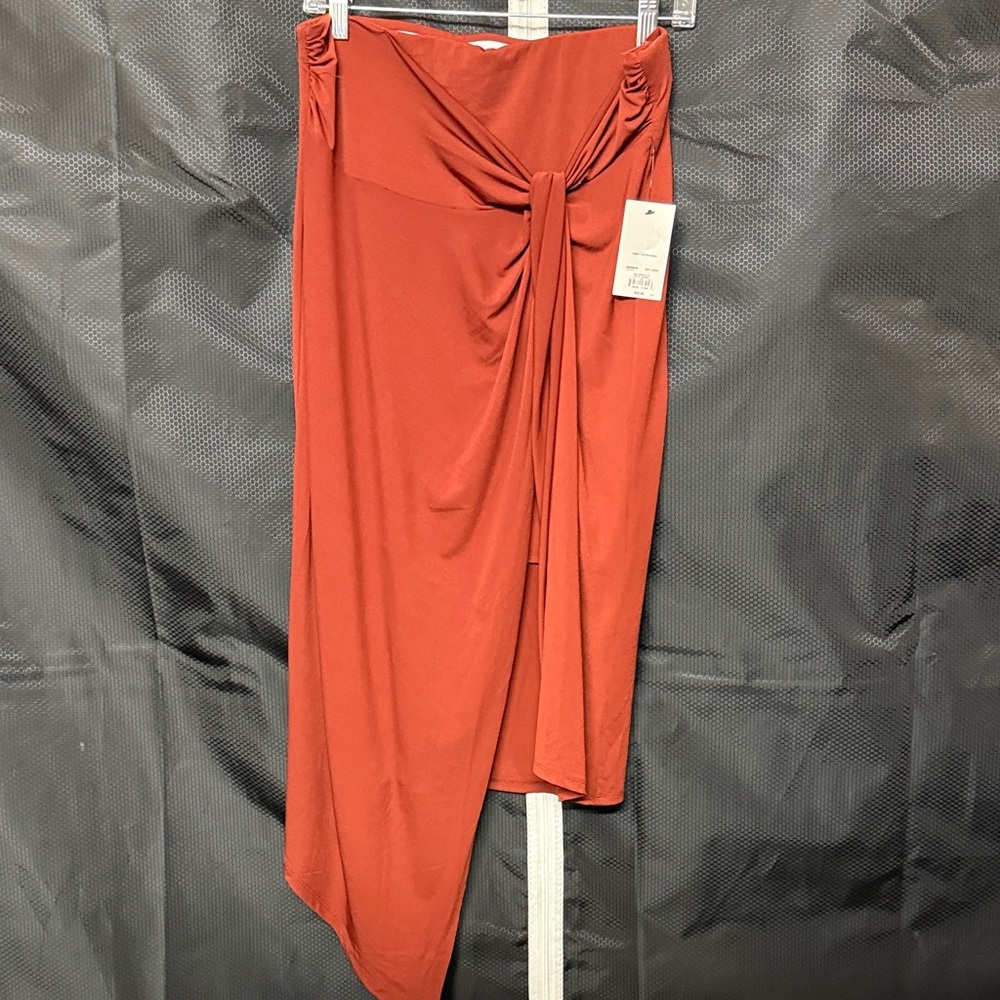 Nine West Asymmetrical Rust Skirt
